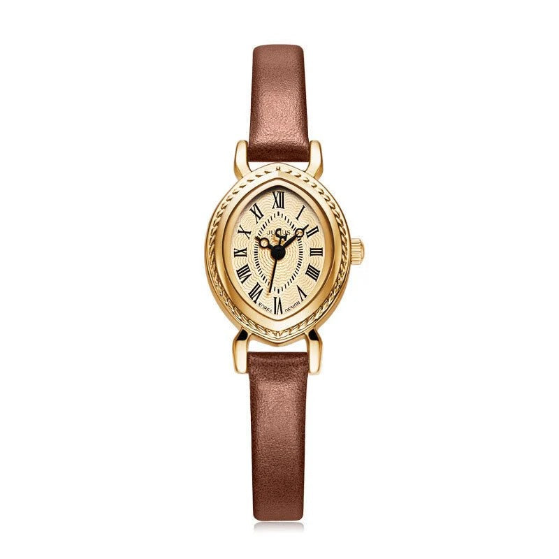 Oval Belt Quartz Movement Waterproof Compact Fashion Watch TrendyZone